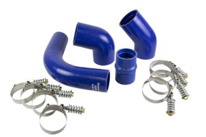 Chevrolet Duramax Intercooler Hose/Clamp Kit - Driver's Side - BD Diesel - Nomex Silicone Hoses with Spring-Loaded Stainless Steel Clamps - `06-`10